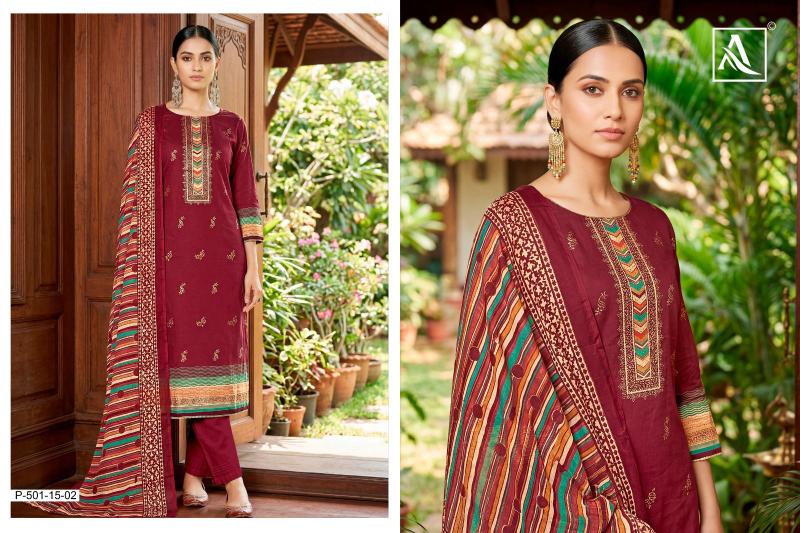 Alok suit khatta meetha printed dress material wholesale